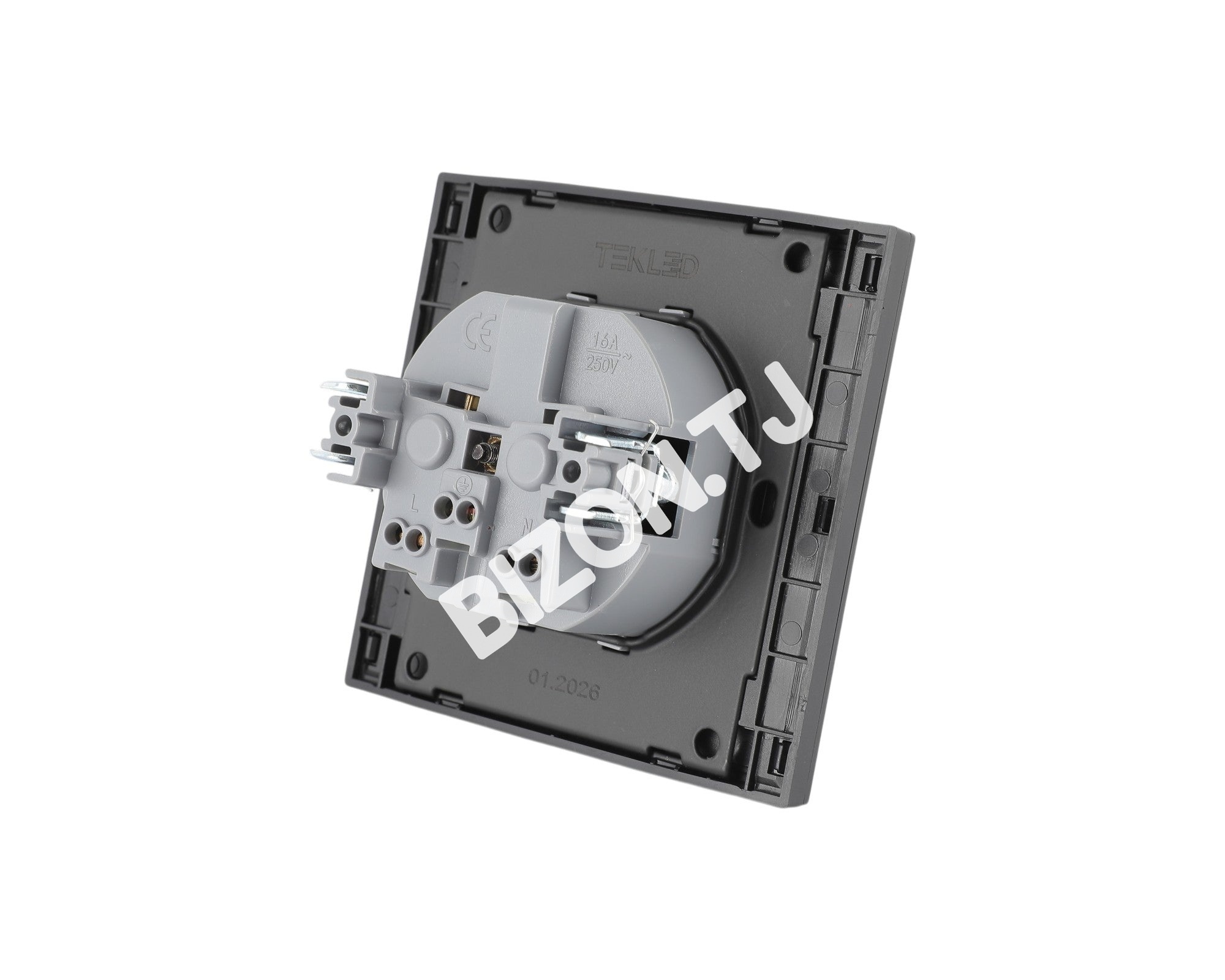 Розетка SCHUKO с / з, с / у, Черная, серия NIZMO, ELECTRIC 120 / 10, 283-03512 8