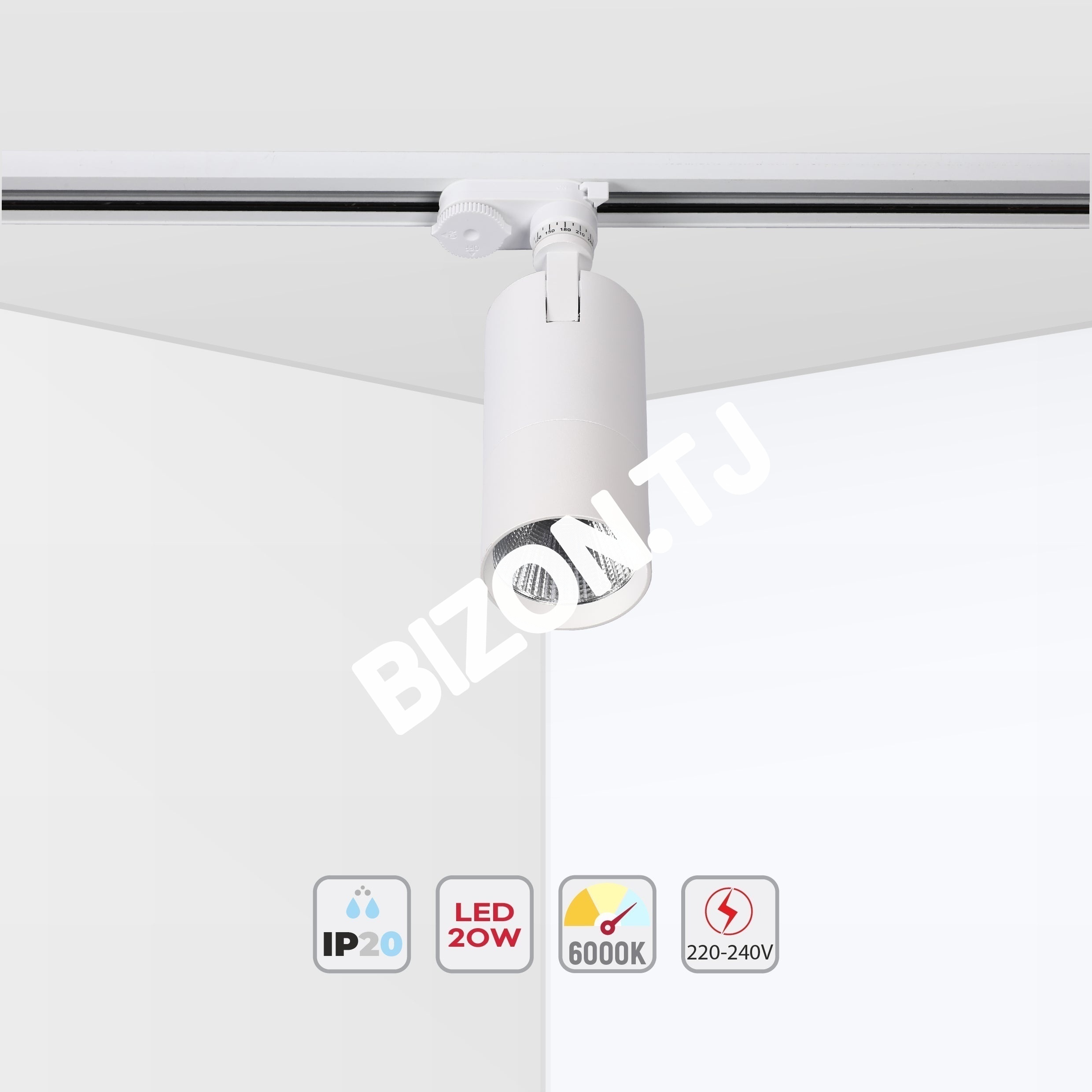 Светильник LED LS-012-75 20 Вт 4000 К белый трековый 20, 174-03860 21