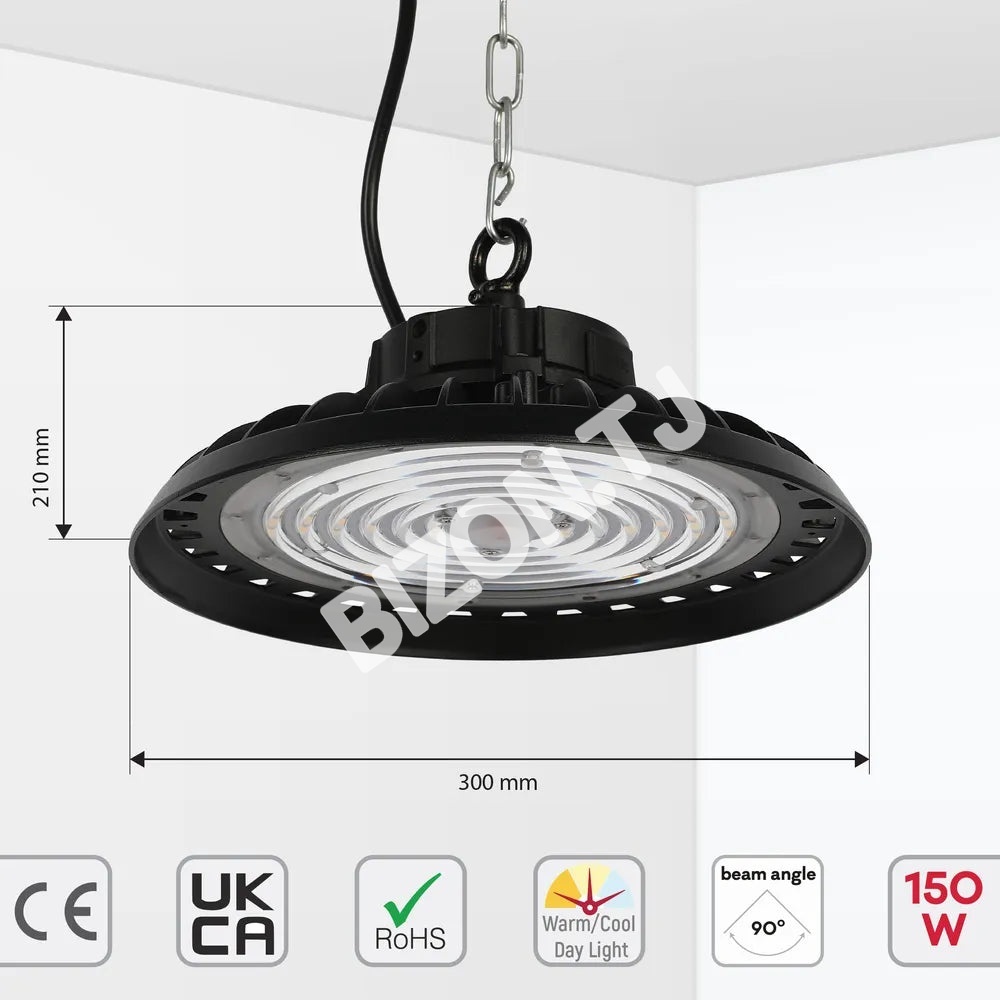 UFO Highbay 200 Вт 3000 К / 4000 К / 6000 К черный, 230-03051 24