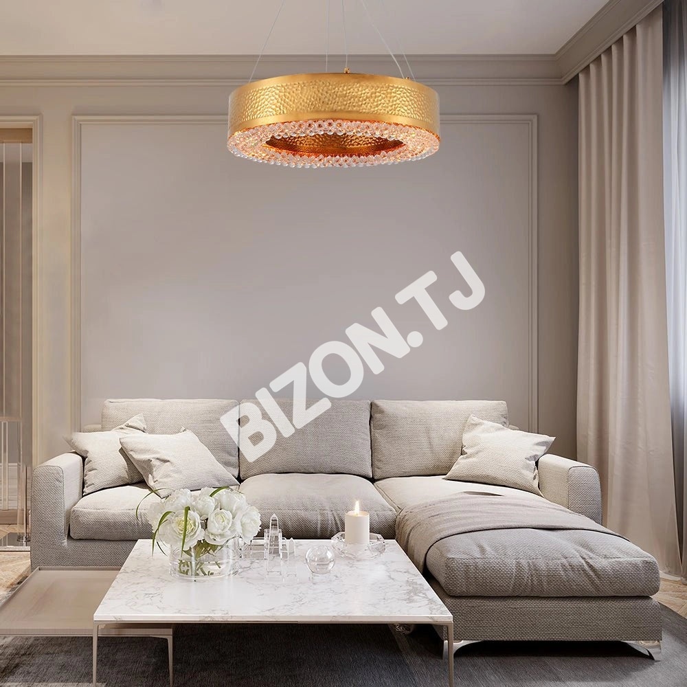 Светильник Ball Crystal золотой металл Chandelier потолочный светильник D600 с 8XE14, 156-19564 9