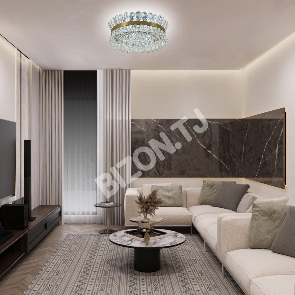Люстра C1860 9xE14 хром 580 мм, 159-18074 12