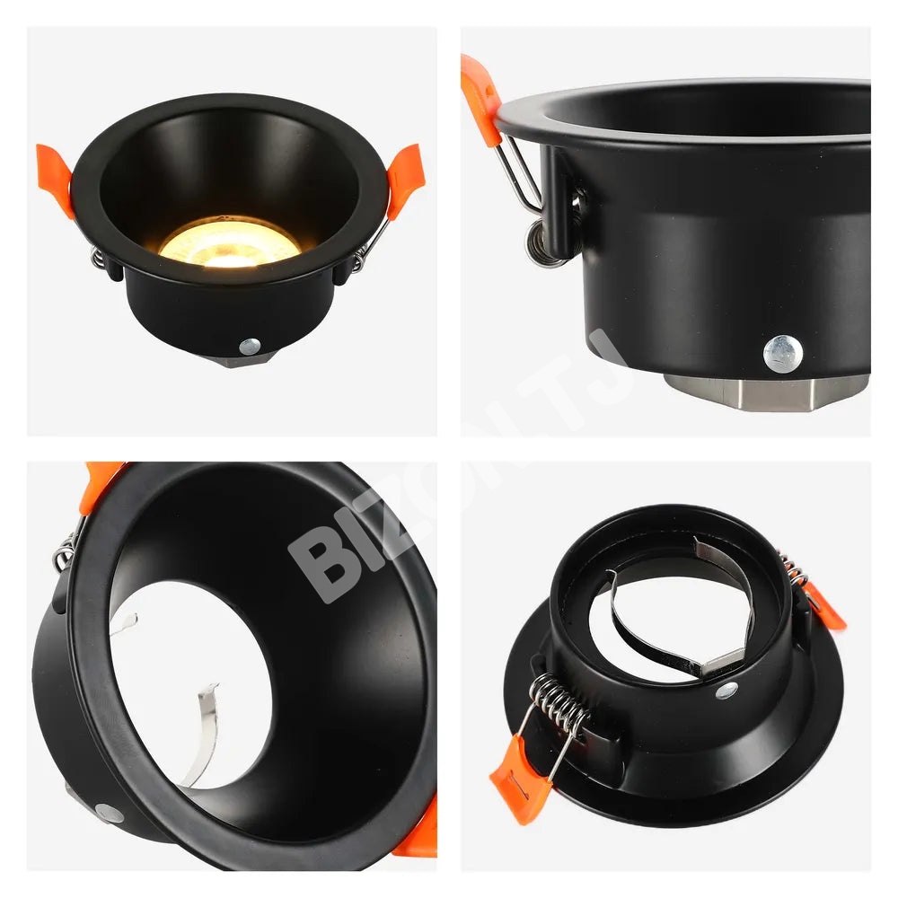 Светильник Extra Low UGR Fixed Aluminium даунлайт T-101 IP20 GU10 черный круглый, 143-03996 6