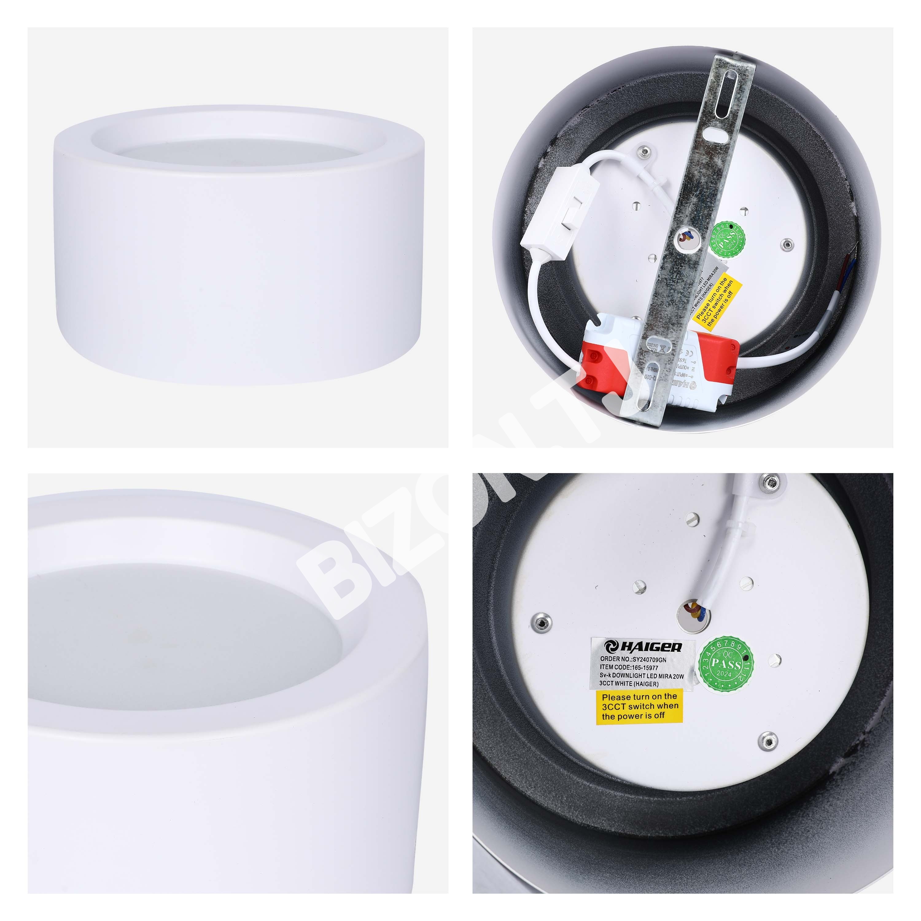 Светильник даунлайт LED MIRA 10 Вт 3CCT черный, 165-15973 39
