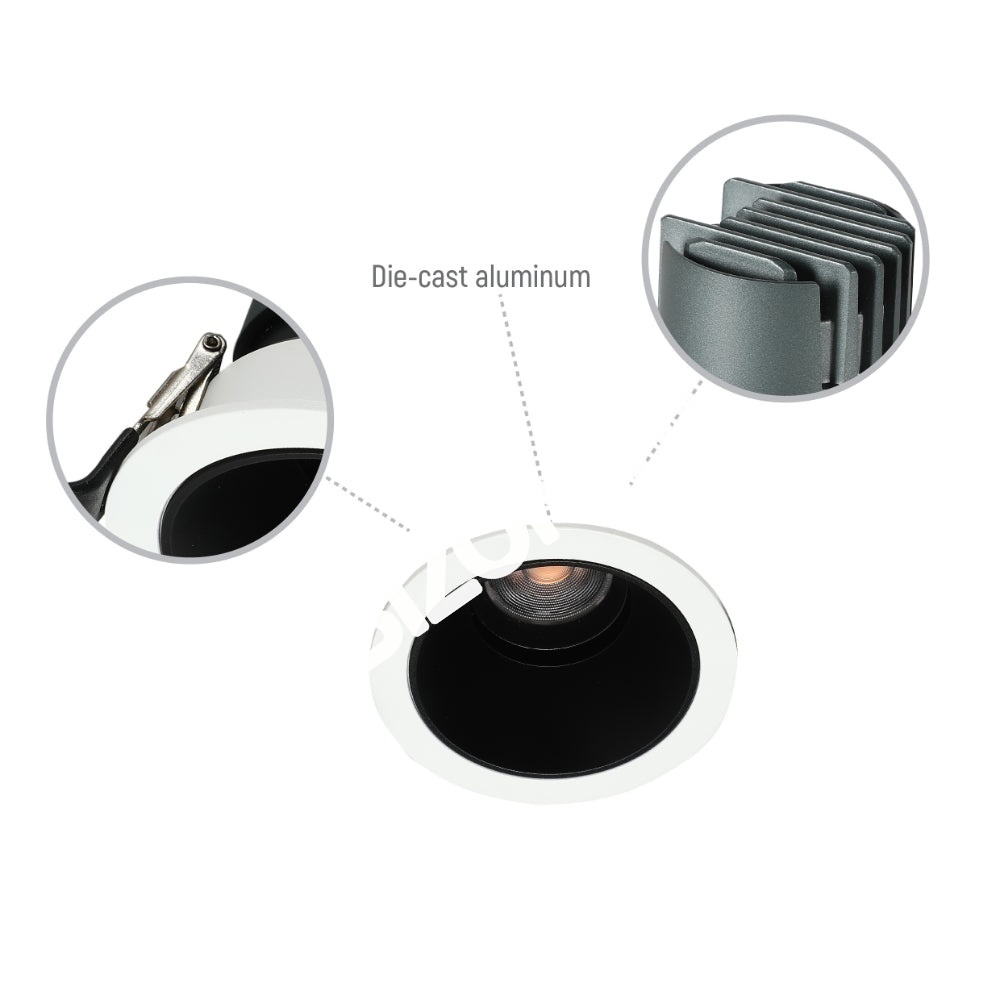 Светильник LED Spotlight даунлайт 10 Вт 3000 К IP20 белый, 143-04050 34