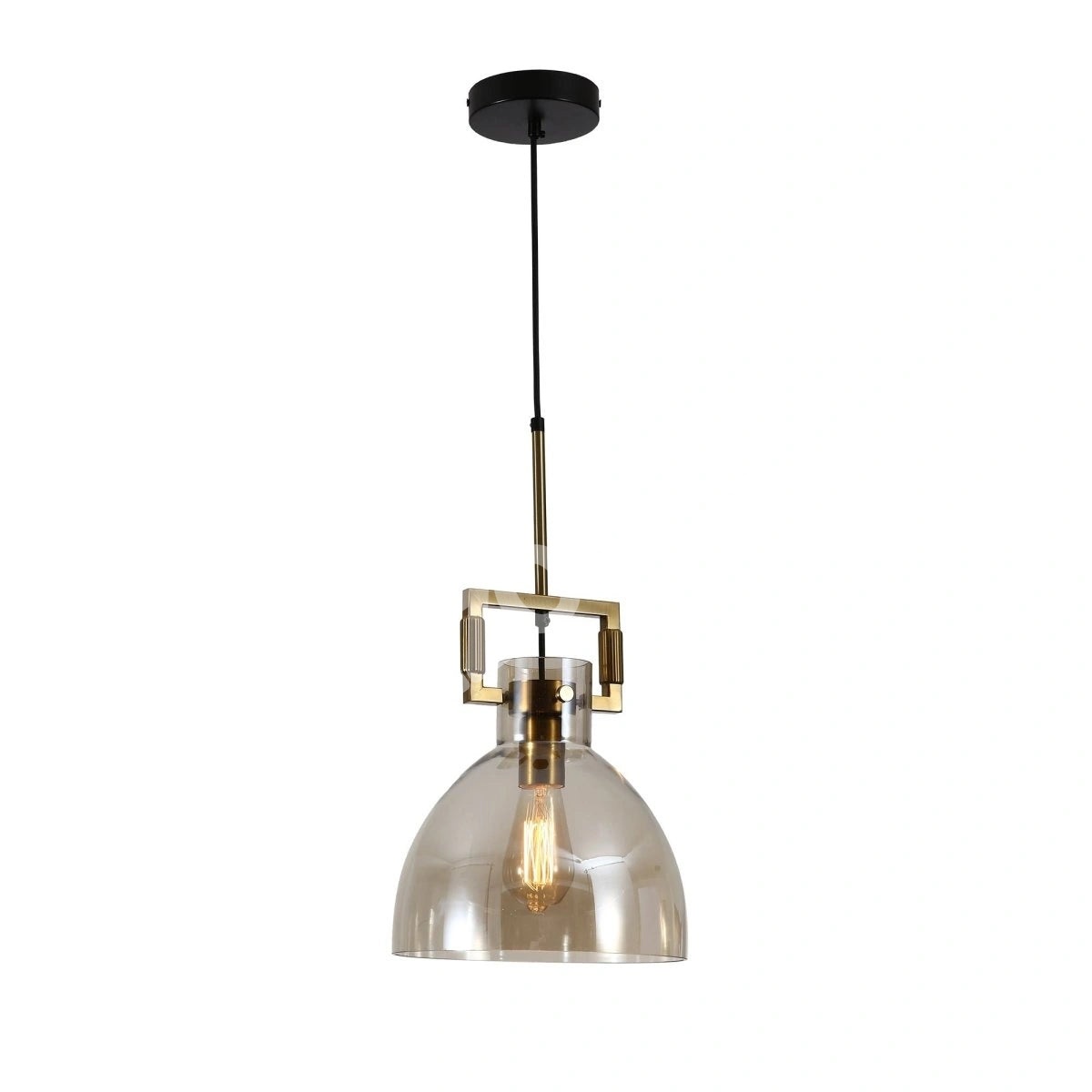 Люстра Chandelier 8658-1A AM E27 AMBER стекло (T, 156-19470 3