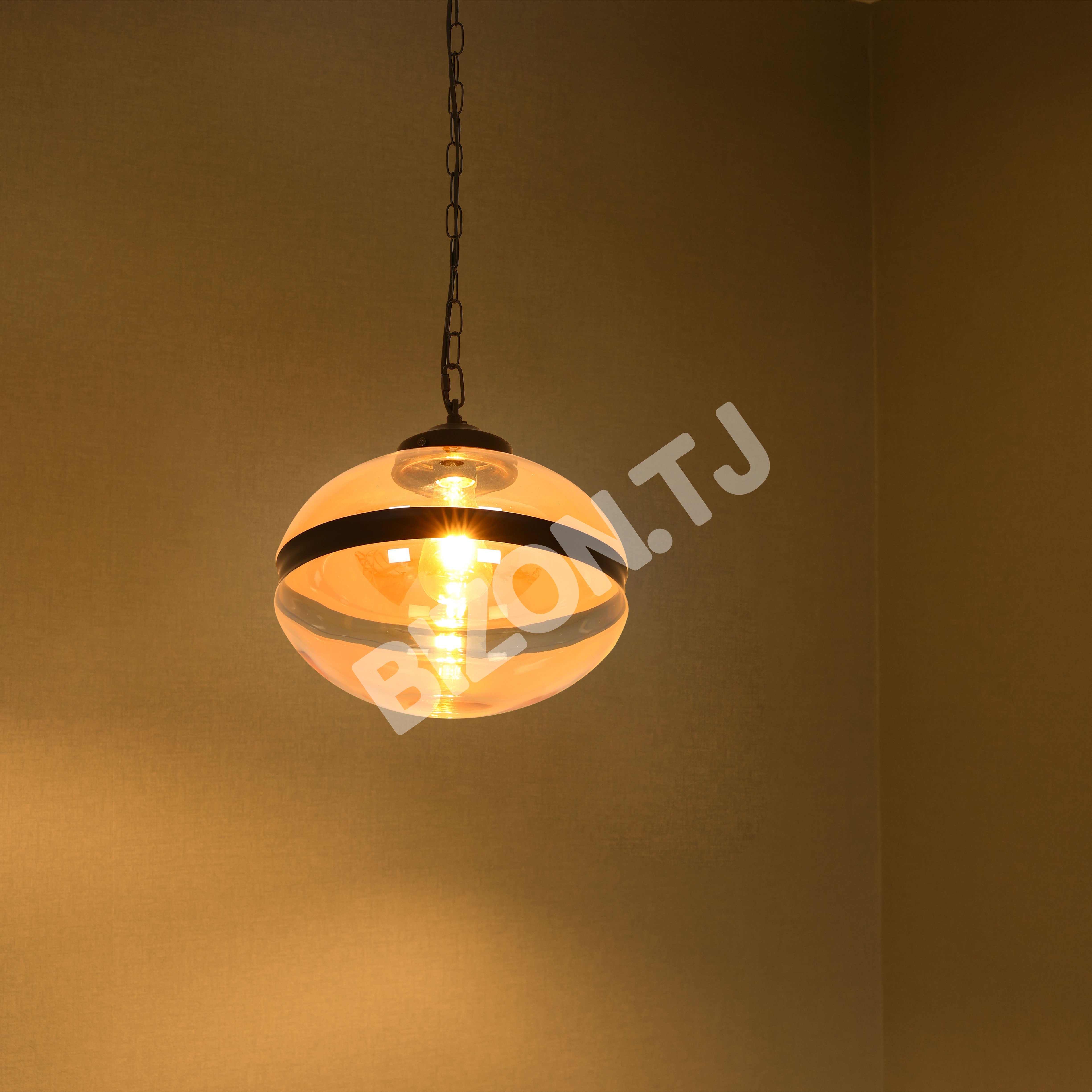Светильник 8050-1C E27 40 Вт AMBER стекло, 150-17798 3