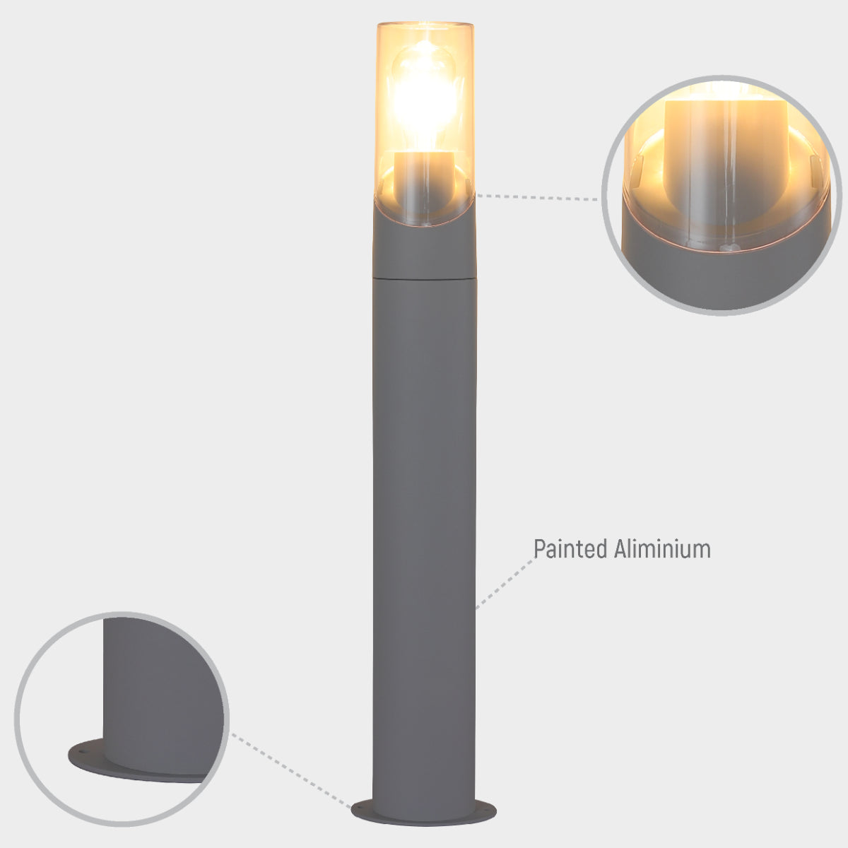 Norman Newport уличный Bollard Pathway Fence-top L, 182-03428 5