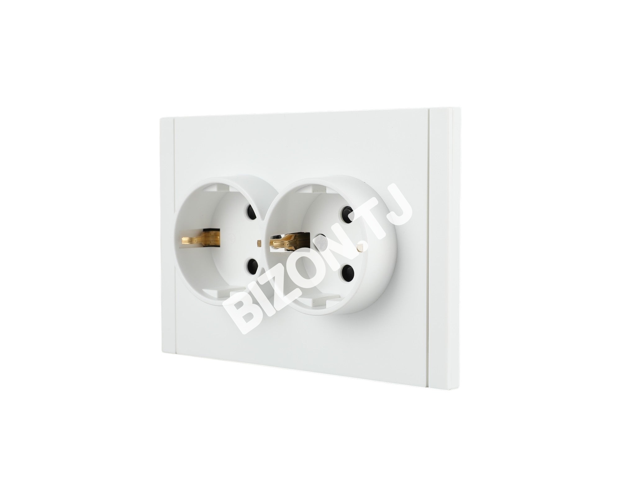 Розетка 2-я SCHUKO с / з, с / у, Черная, серия NIZMO, ELECTRIC 72 / 6, 283-03516 6