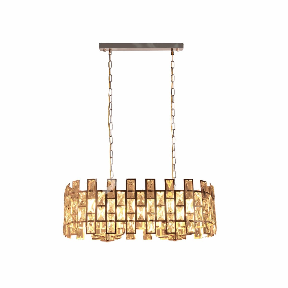 Светильник Coffin Stone золотой металл Castle Crystal Island Chandelier потолочный светильник с 8xE14 Fitting, 158-19425 2