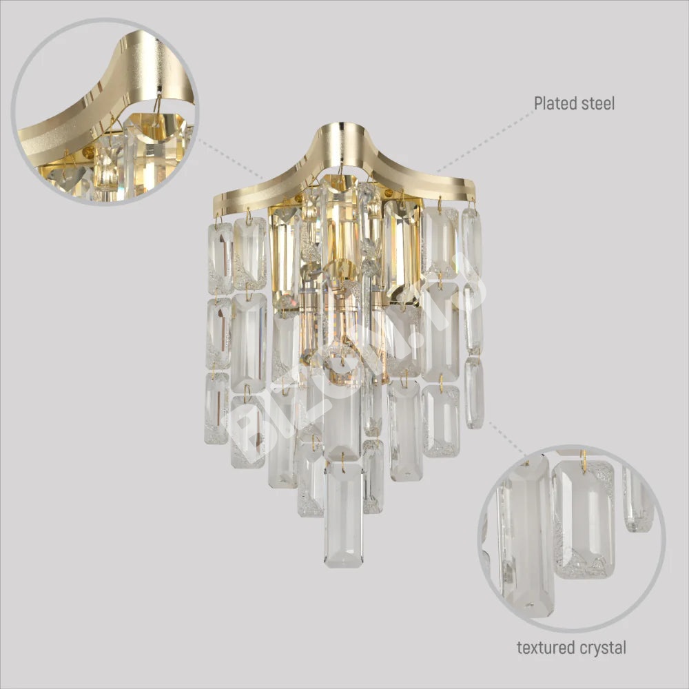 Бра Crystal 2xE14 черный 200 мм*350 мм, 151-19962 15