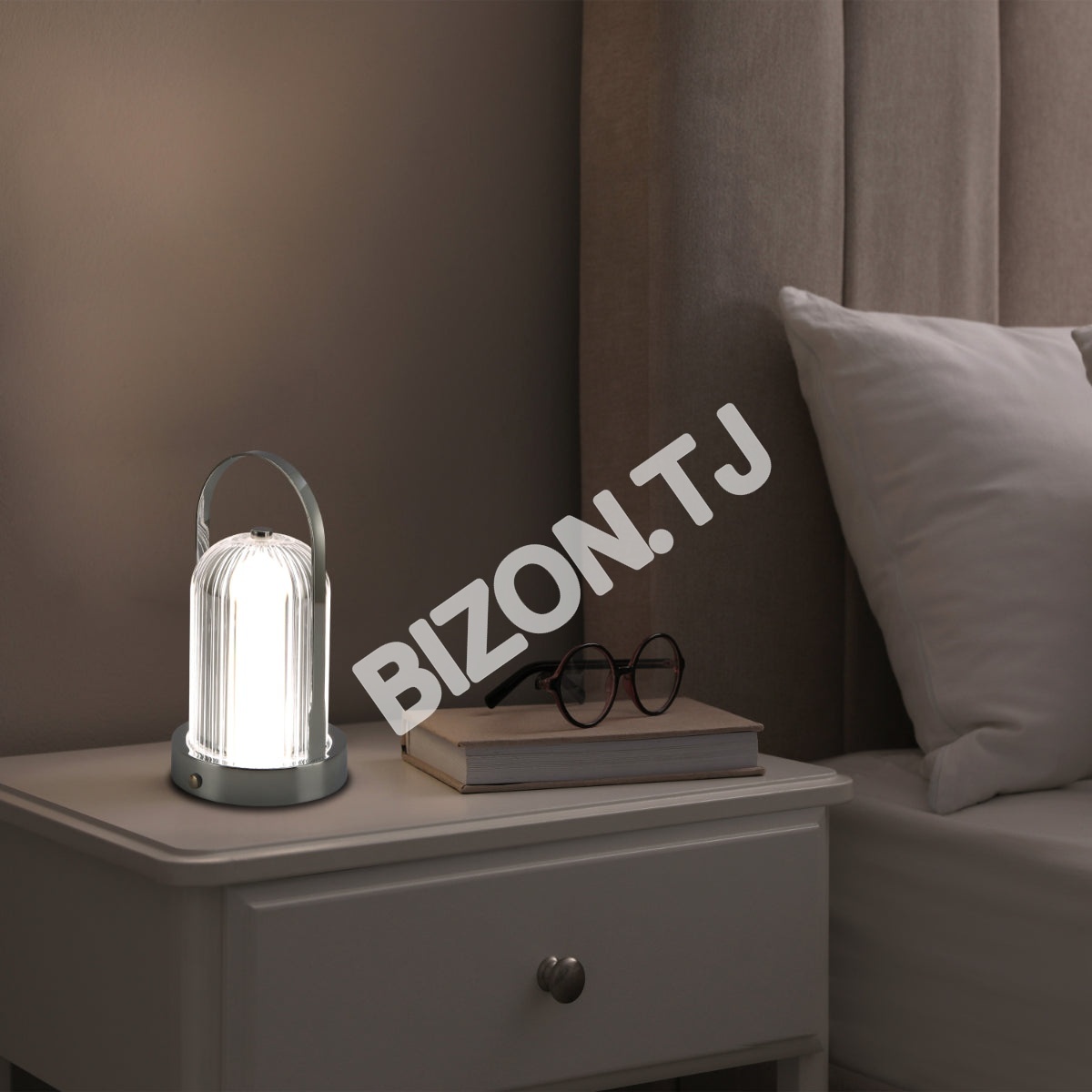 Светильник настольный LED Acrylic D120H230 хром, 130-03722 2