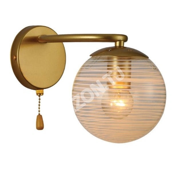 Бра Amber Globe стекло золотой металл E, 151-19788