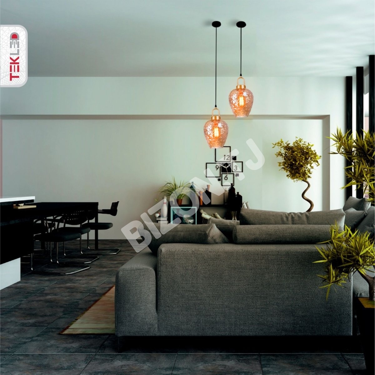 Люстра MIELE LUNGO 40 Вт 1xE27 D200xH12001, 159-17494 7