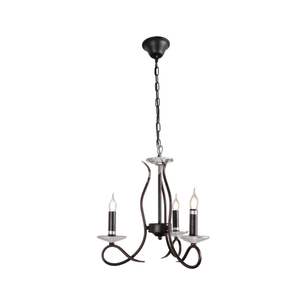 Светильник Candle Vintage Rustic черный French Chandelier потолочный светильник 3 or 5 or 8 Fittings, 156-18146