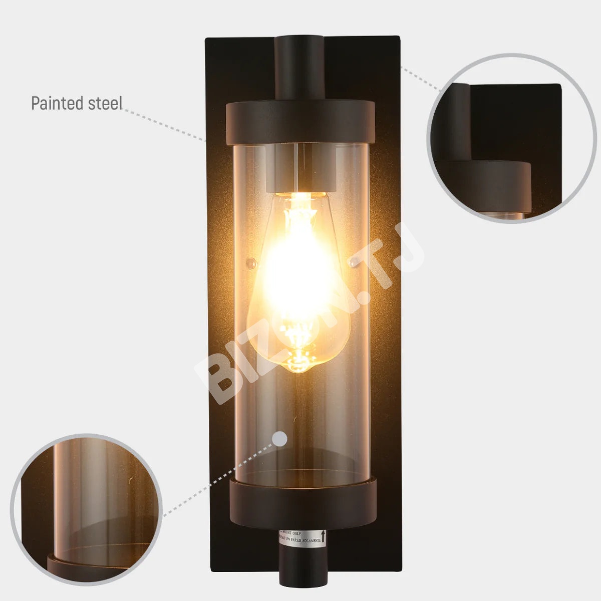 Gyro Lantern Clear Cylinder стекло уличный настенный Lig, 182-03414 14