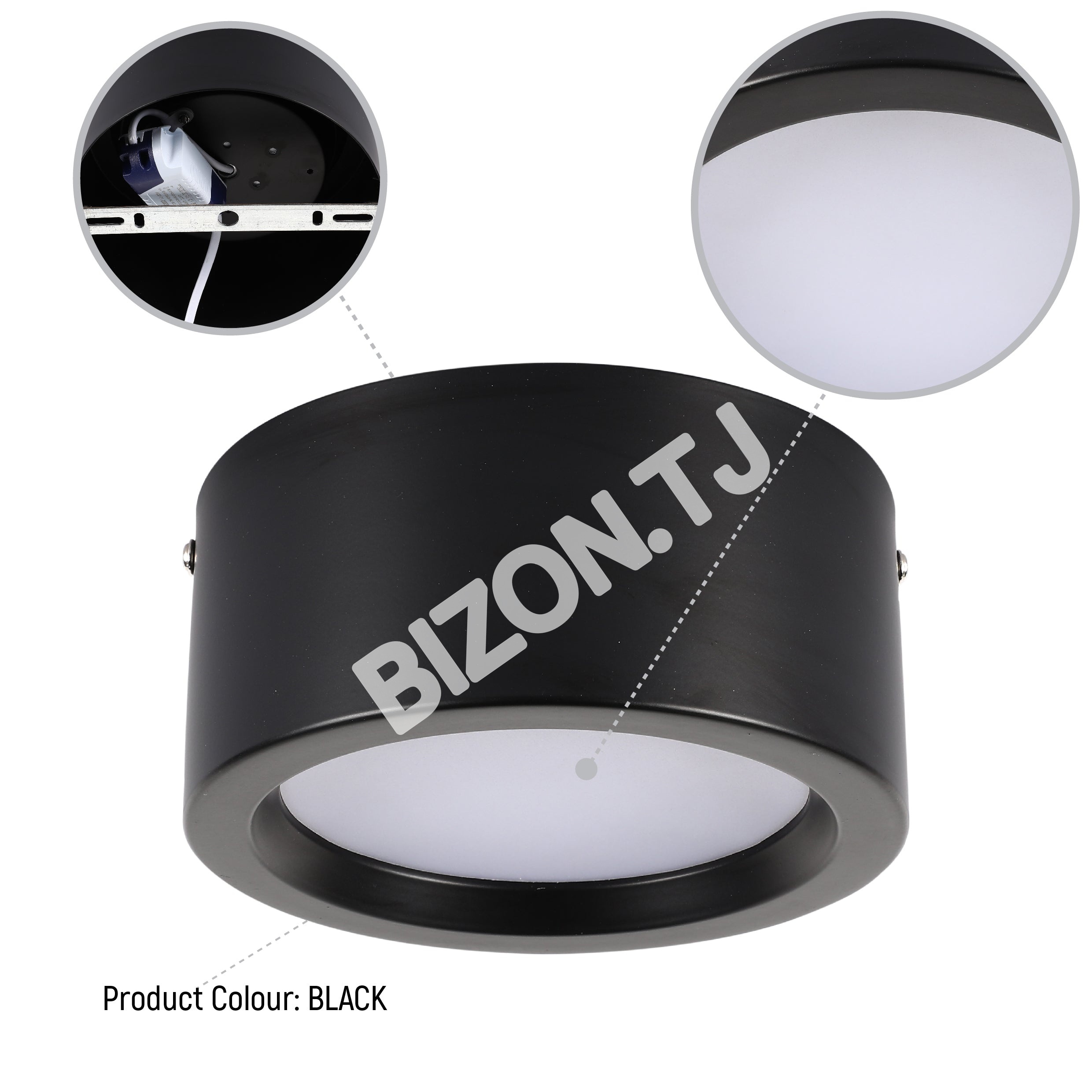 Светильник даунлайт LED MIRA 10 Вт 3CCT черный, 165-15973 34