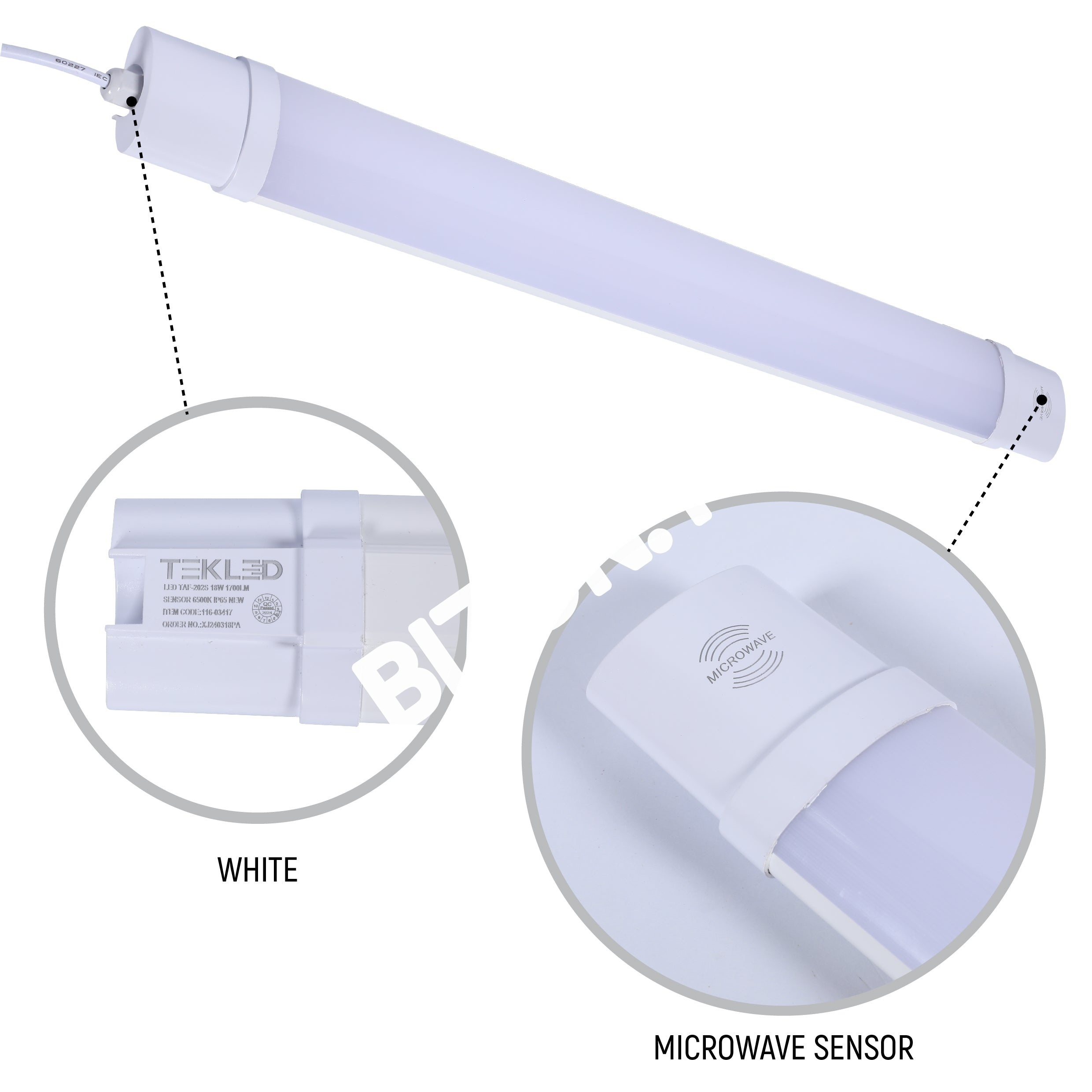 Светильник LED TAF-202S 18 Вт 1700 лм датчик 6500 К IP65NEW, 116-03417 4