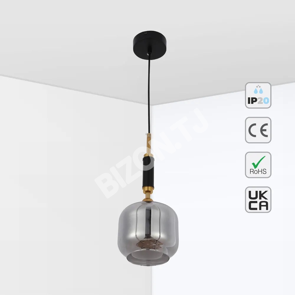 Люстра 66198-1 Smoke 1xE27, 159-18306 5
