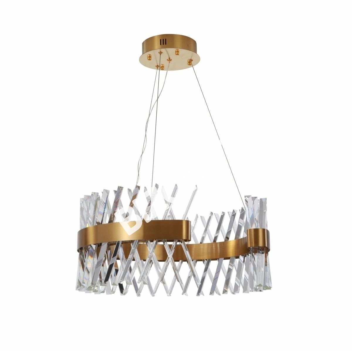 Люстра SY6026-D600 60 Вт 3000-6000 К CRYSTAL+B.BRONZ, 158-19844 4