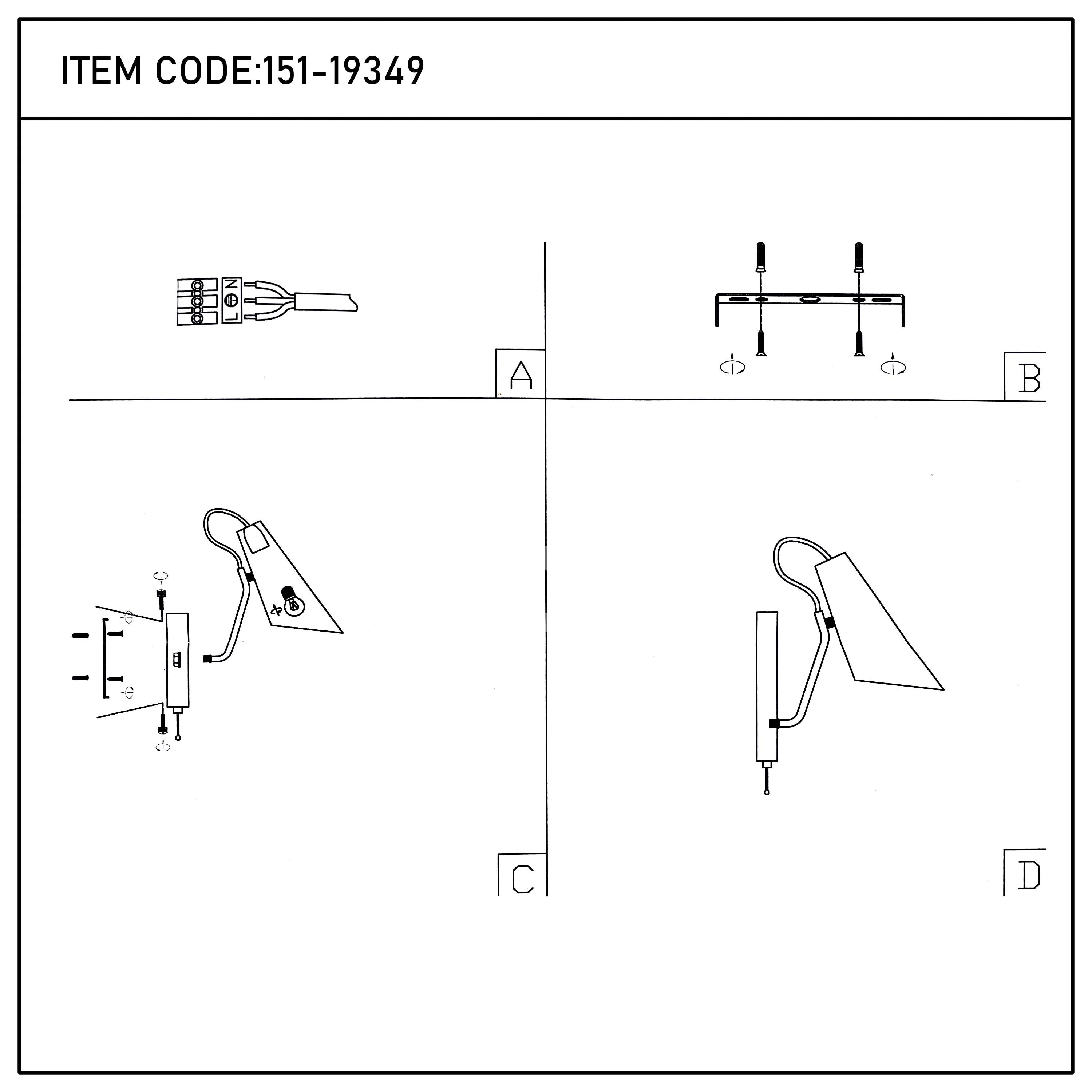 Выключатель Бра Matte черный металл Cone настенный светильник E27 Fitting с Pull Down Switch, 151-19649 8