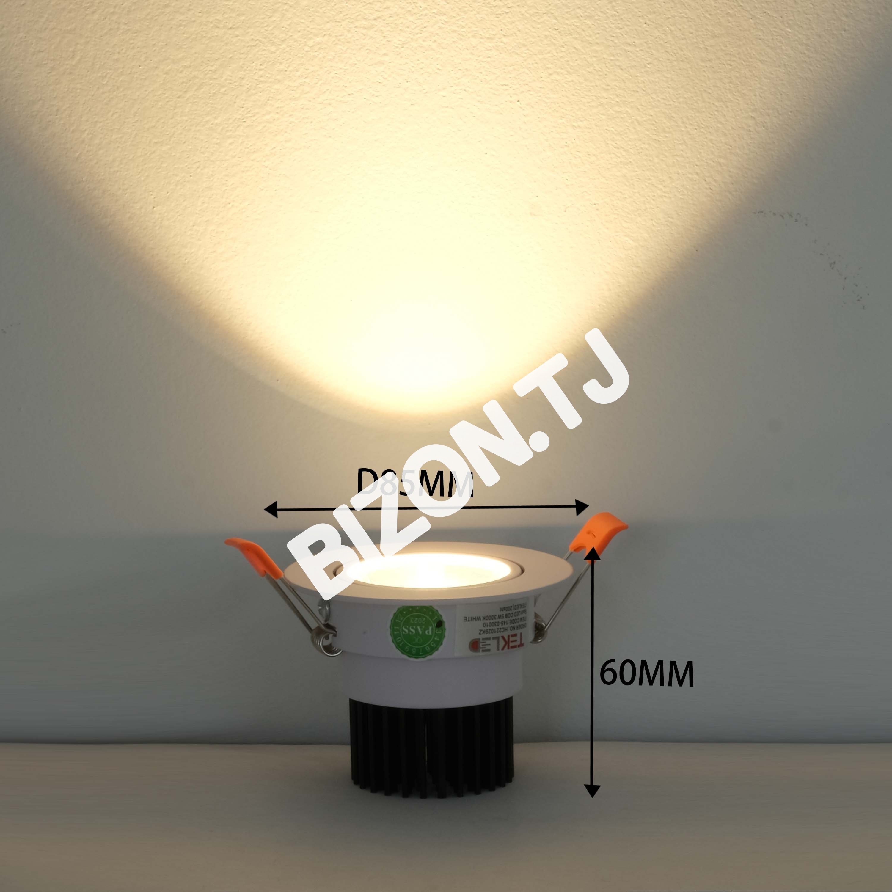 Светильник точечный LED COB 5 Вт 3000 К белый, 145-030010 4