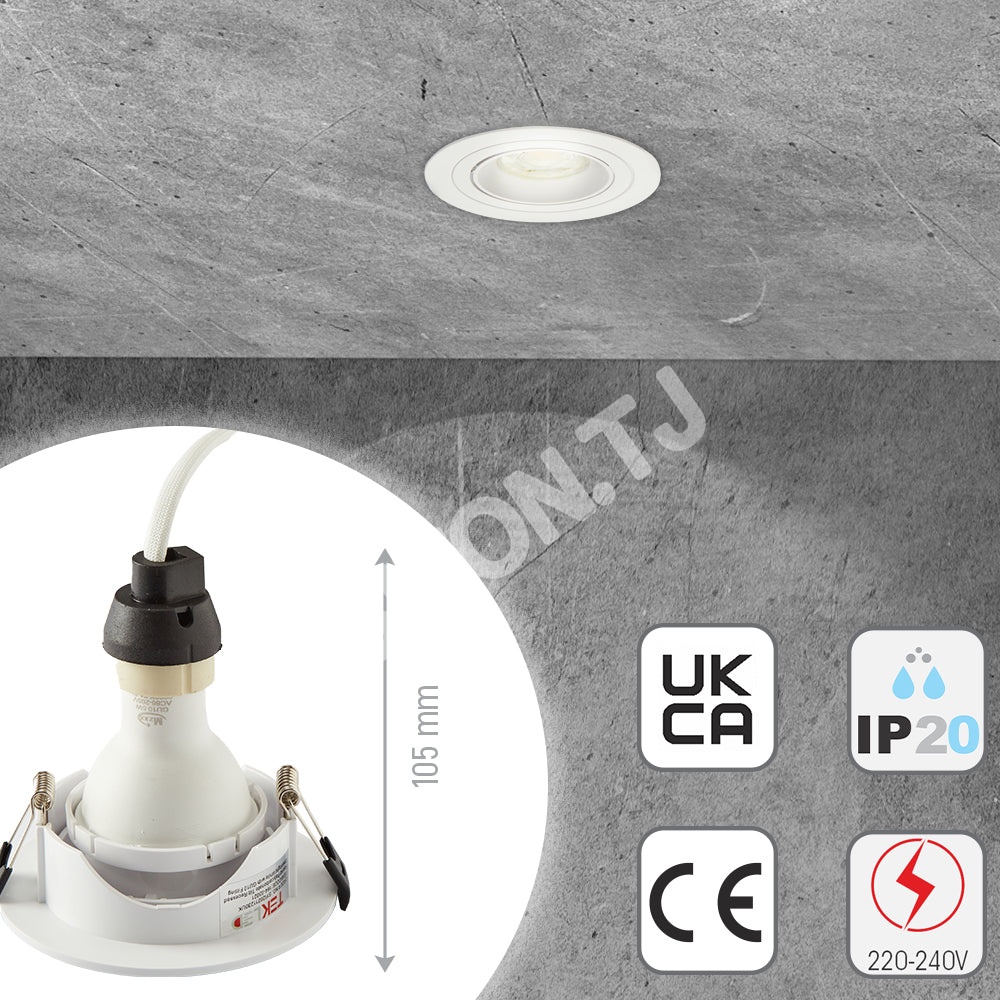Светильник SY5572R круглый GU10 черный без лампы, 164-03029 5