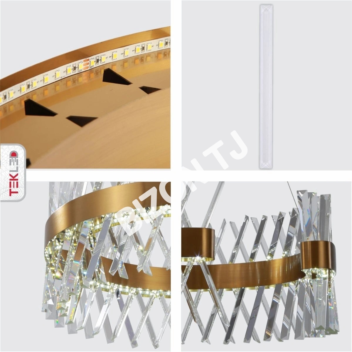 Люстра SY6026-D600 60 Вт 3000-6000 К CRYSTAL+B.BRONZ, 158-19844 12