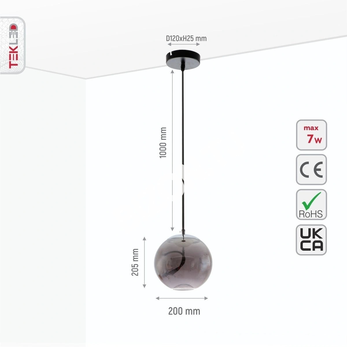 Люстра LED DROP B 180×260, 159-17332 7