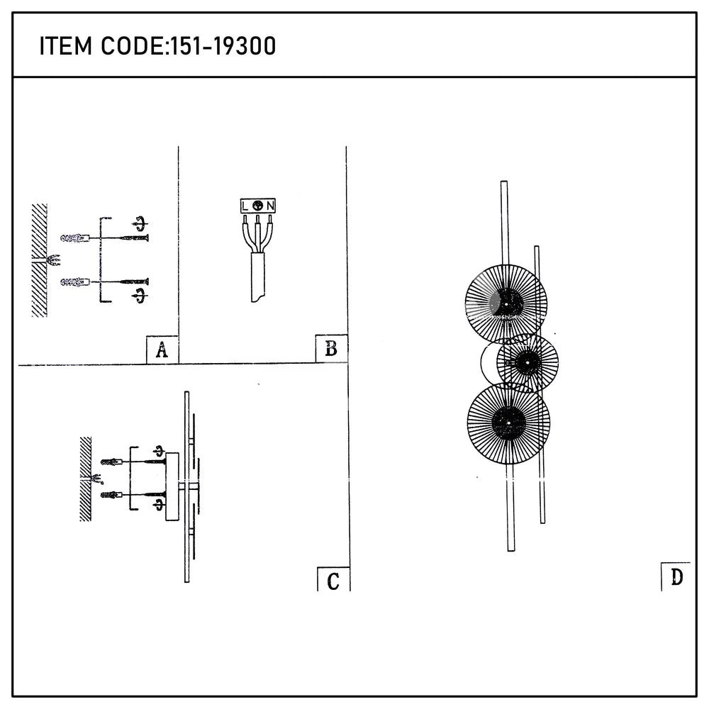 Бра LED 1707 9 Вт 3CCT, 151-19300 7