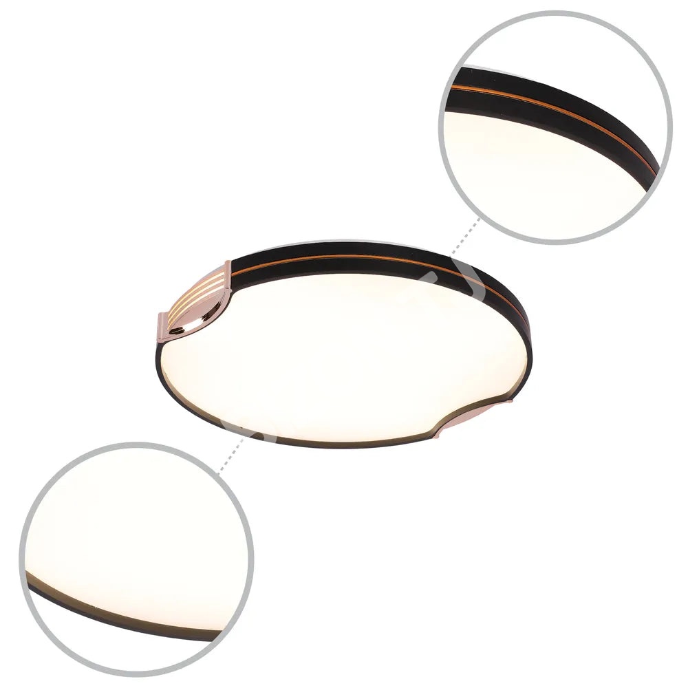 Светильник LED потолочный Светильник ARKOS 40Wx2 D500 черный 6000 К / 4, 165-16033 6
