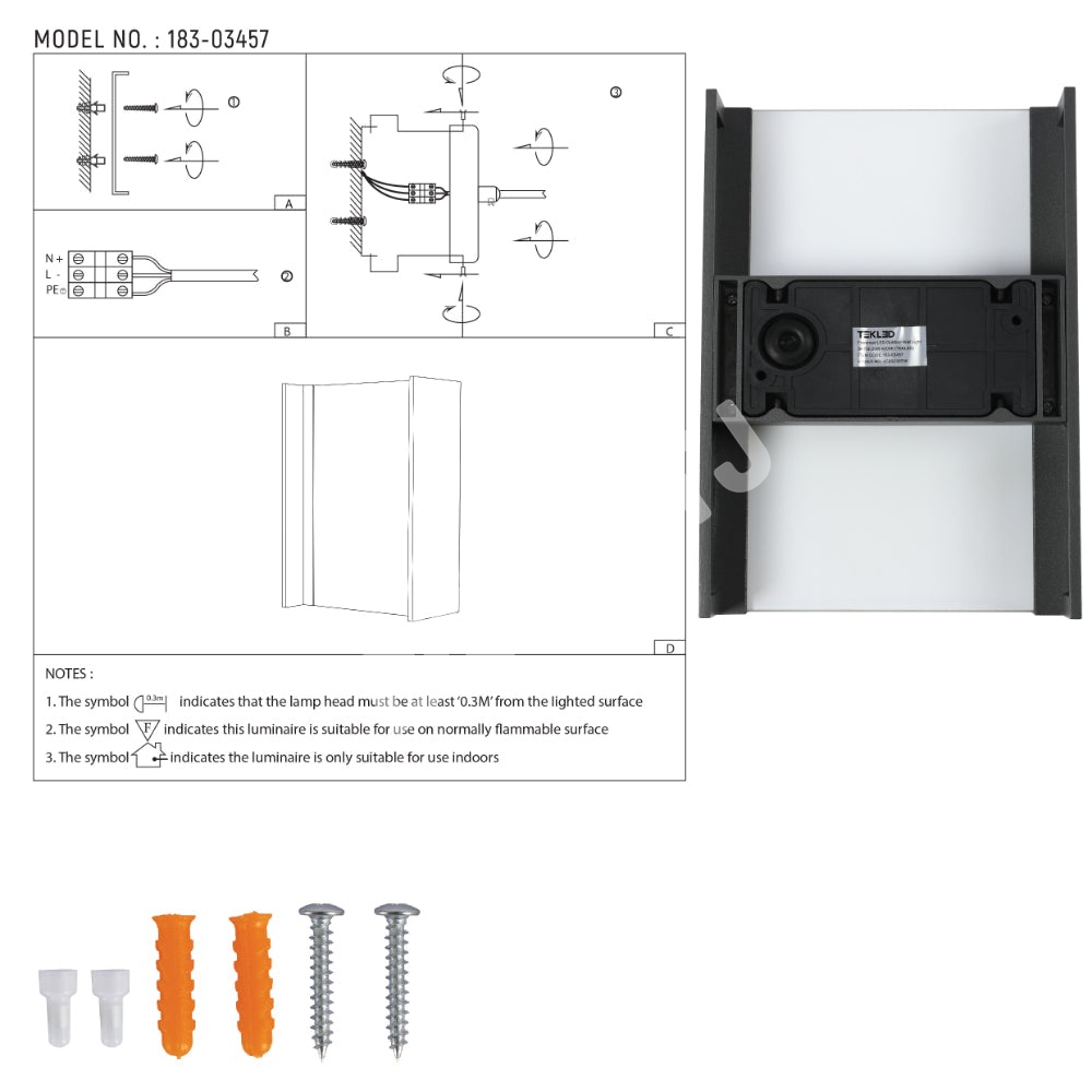 Cвет-к LED SK700 20 Вт 4000 К Frammed, 183-03457 8