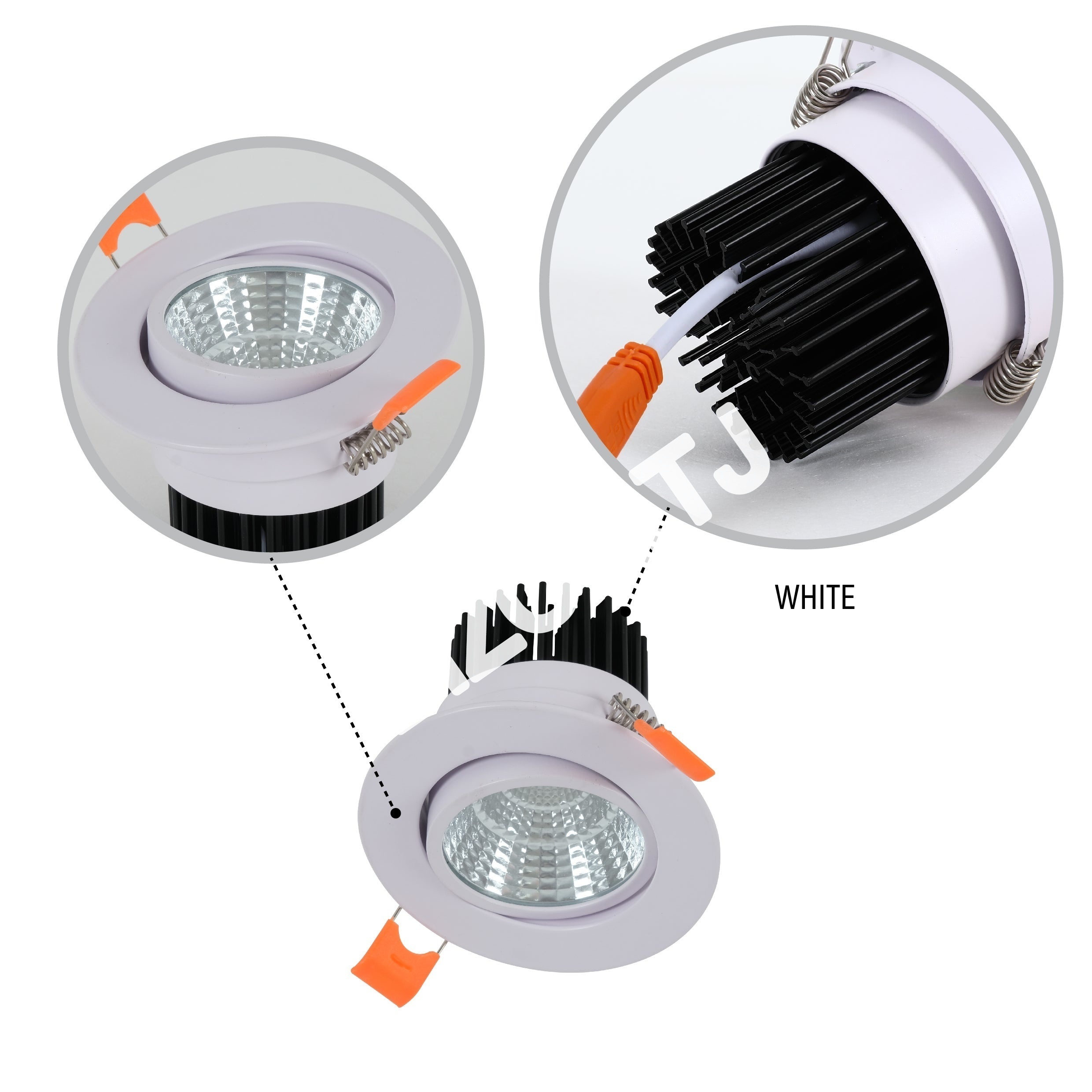 Светильник точечный LED COB 5 Вт 3000 К белый, 145-030010 30