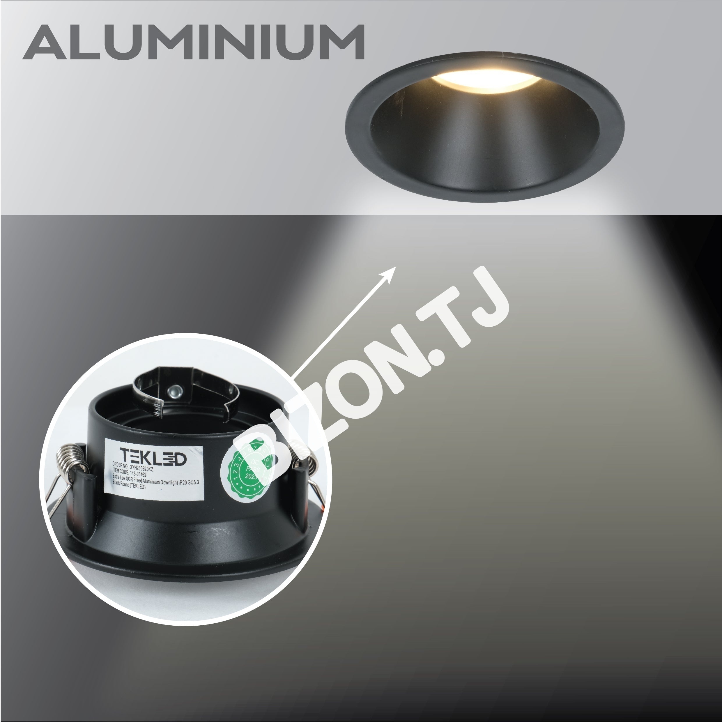 Светильник Extra Low UGR Fixed Aluminium даунлайт IP20 GU5.3 белый круглый, 143-03464 13
