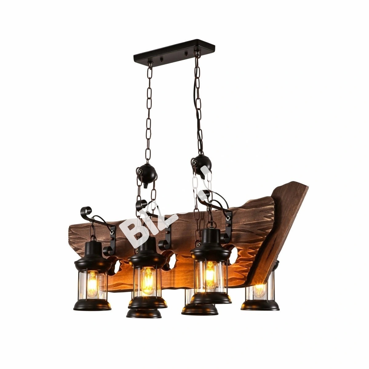 Люстра Old дерево Guitar 6 Lamps island потолочный Chandelier светильник с E27, 158-17872 5