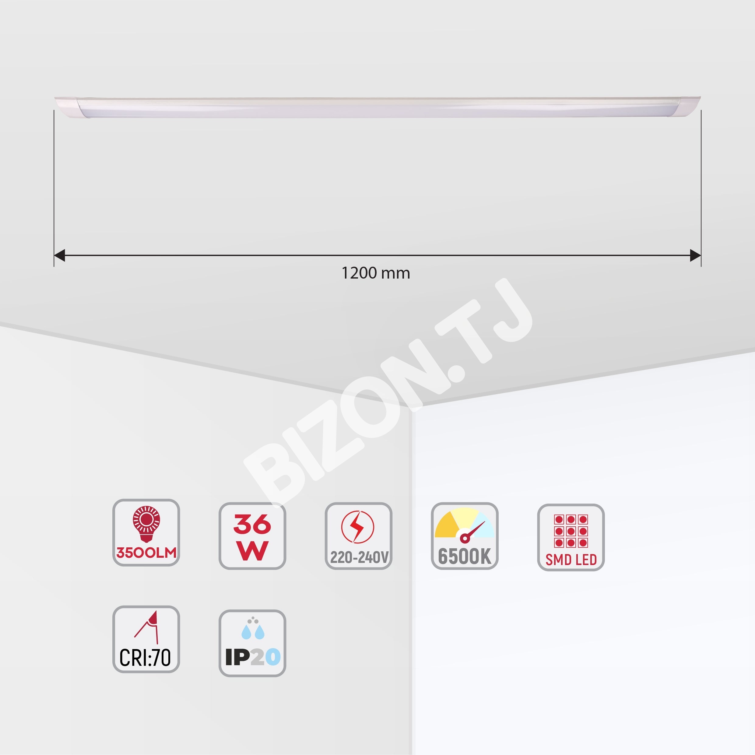Светильник LED FLD-202 18 Вт белый 6000 К, 116-03280 9