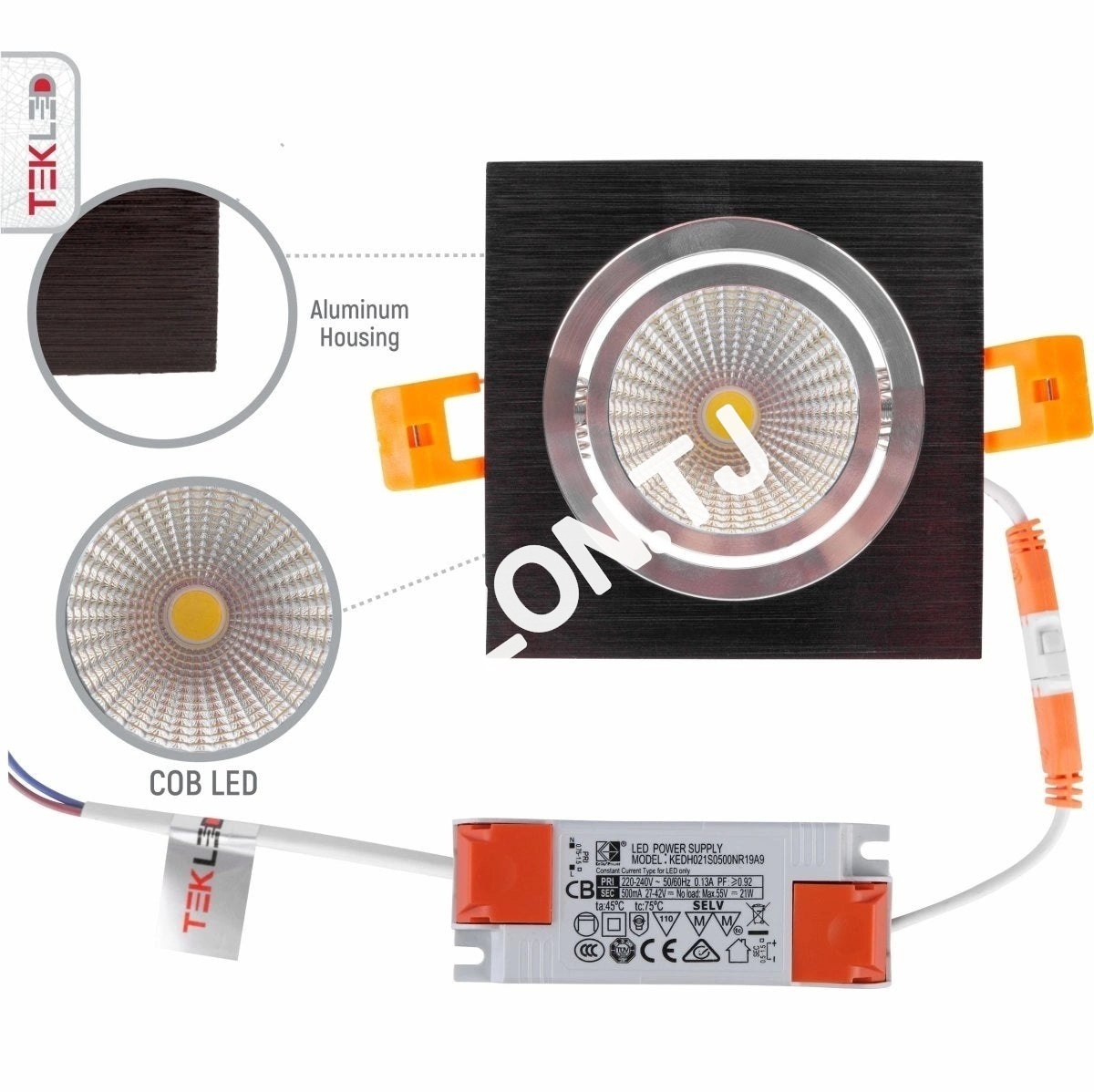 Светильник LED OC003A 1×10 Вт 3000 К белый 100-265V50, 165-033272 14