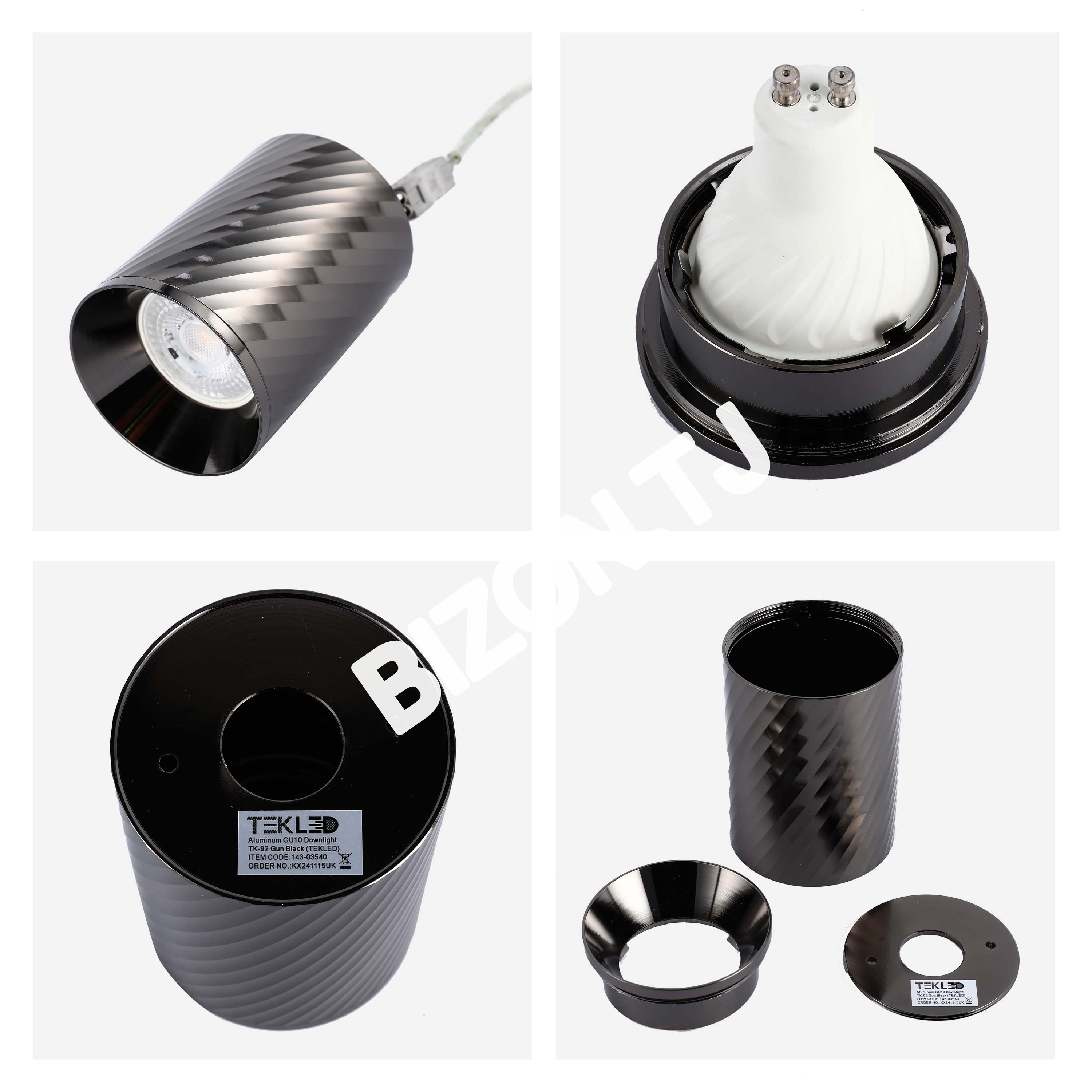 Светильник Aluminum GU10 даунлайт TK-90 Sandy белый, 143-03538 14