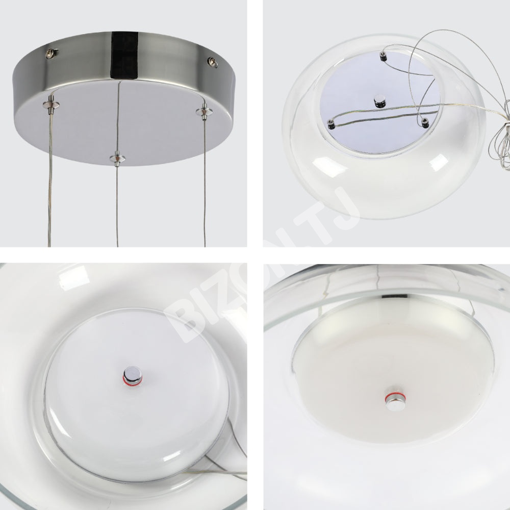 Люстра F024PL 6 Вт хром D280 CCT Changeble, 159-18137 7