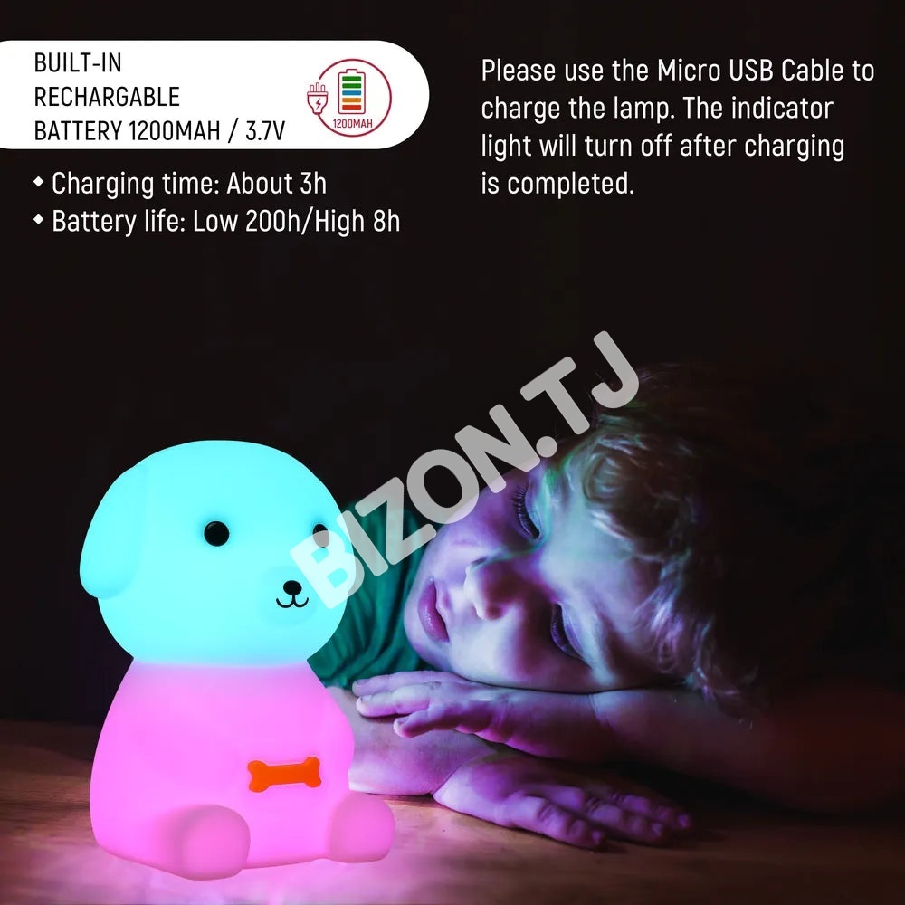 Dinosaur Night светильник 1.5 Вт 3000 К+RGB, 130-03776 10