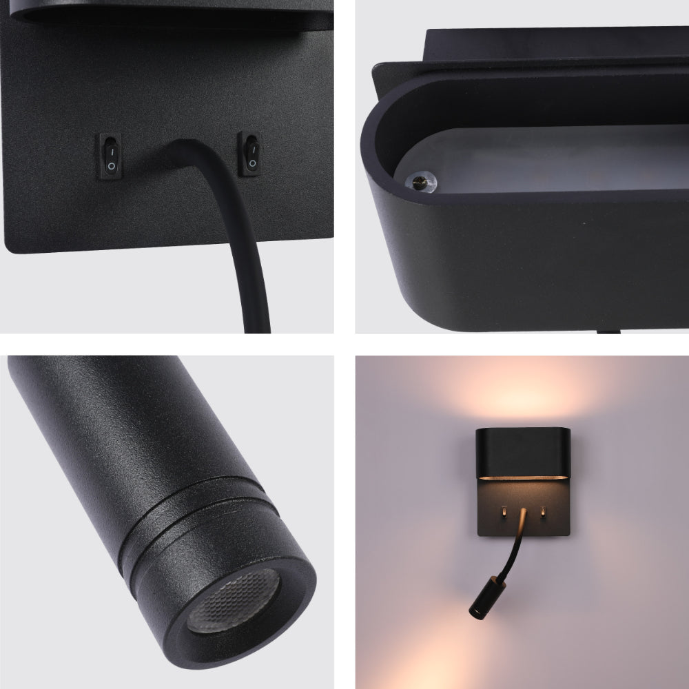 Бра Dual-Source LED настенный Sconce с Adjustable Goosen, 182-03430 7