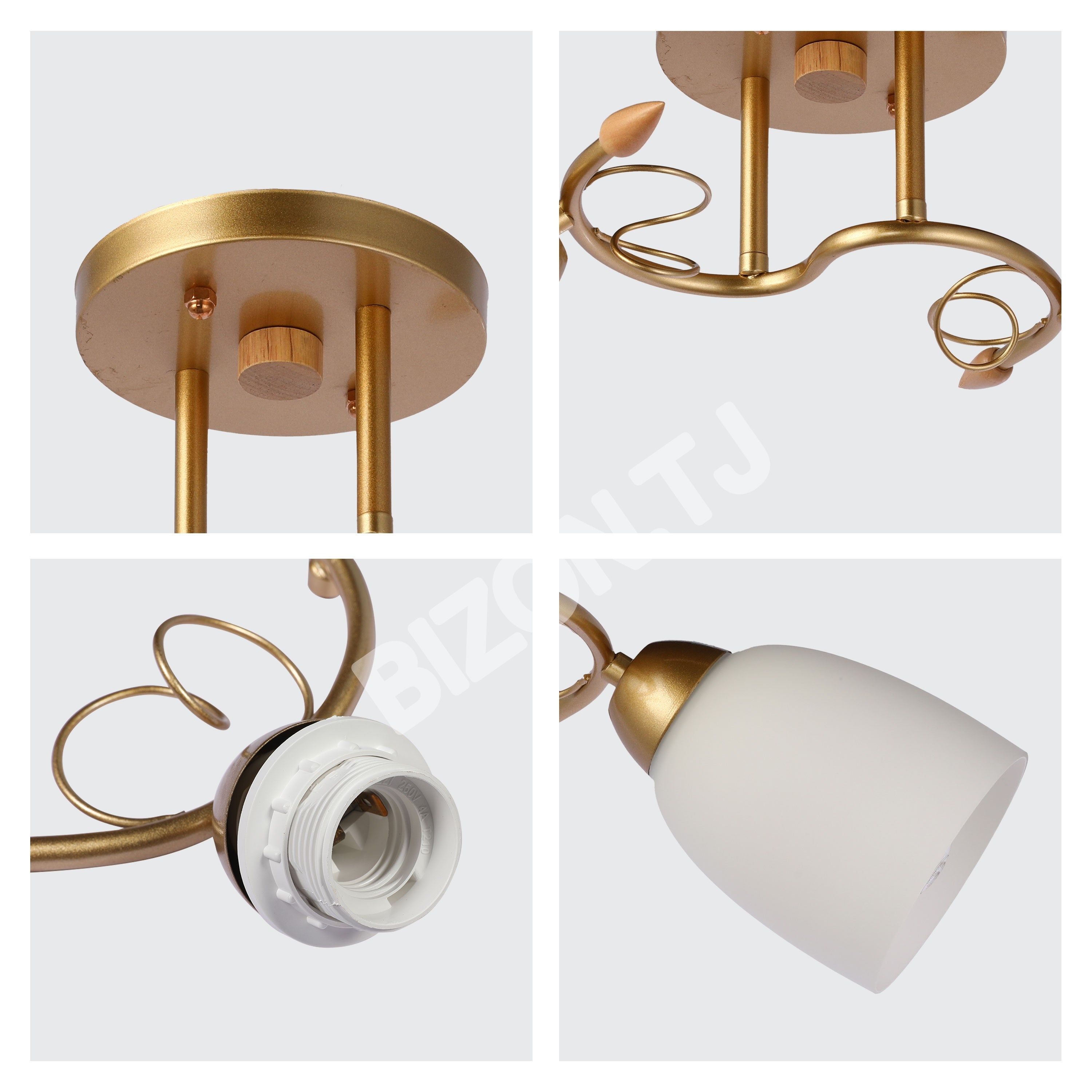 Люстра 32348 5xE27 CHAMPAGNE+золотой, 159-17624 14