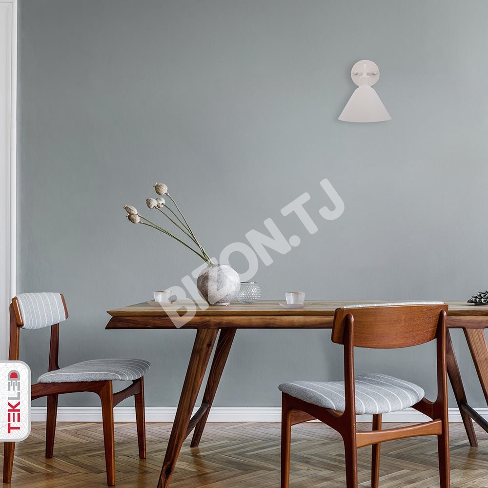 Бра Matte белый Cone настенный светильник с E27 Fitting, 151-19630 7