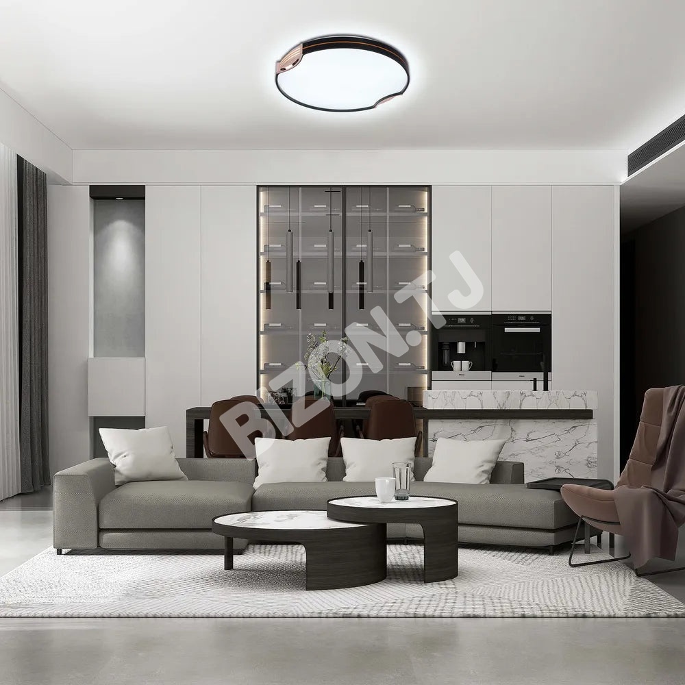 Светильник LED потолочный Светильник ARKOS 40Wx2 D500 черный 6000 К / 4, 165-16033 2