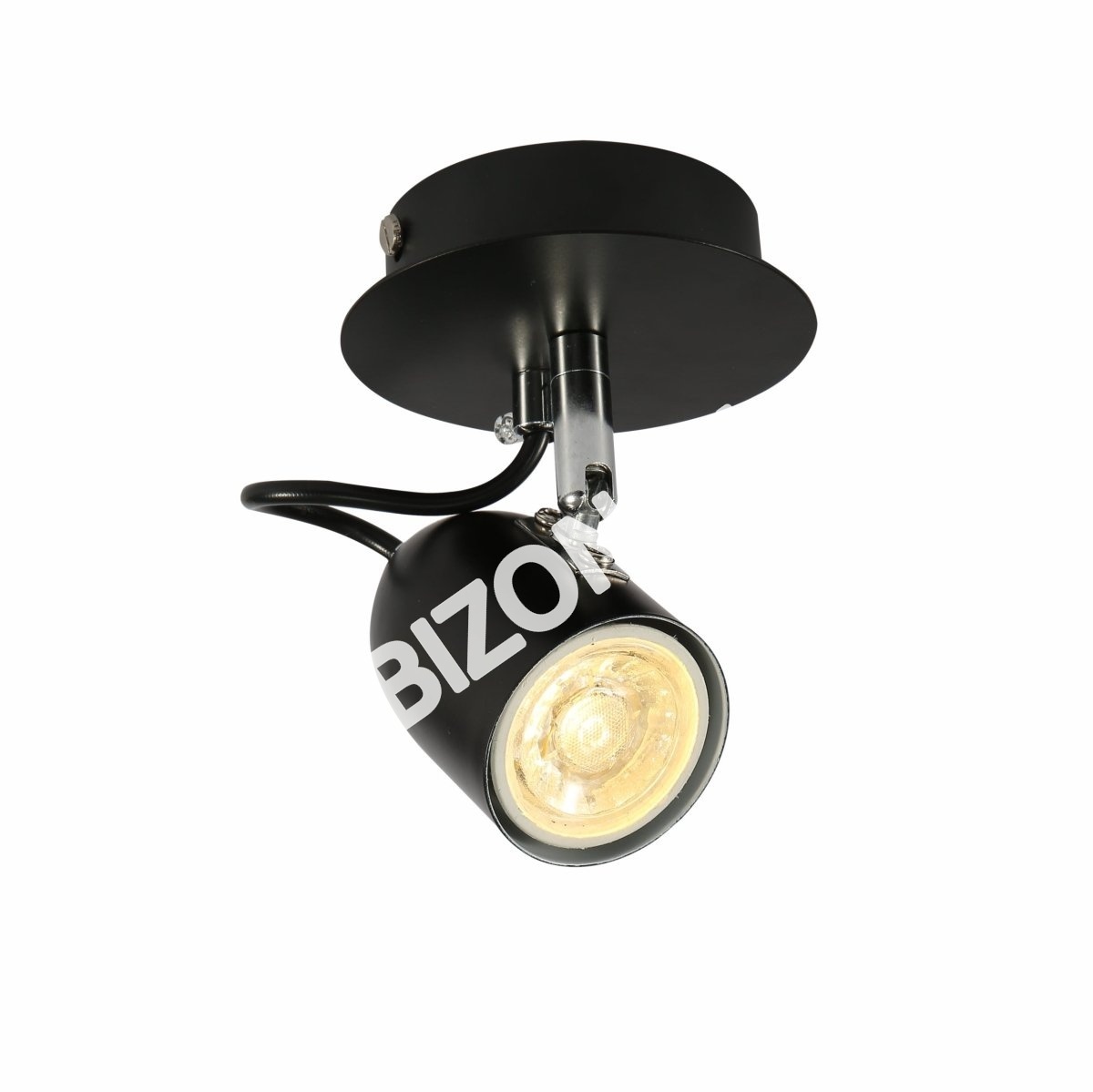 Лампа настенный лампа черный металл Adjustable Spotlight с GU10 Fitting, 151-19804