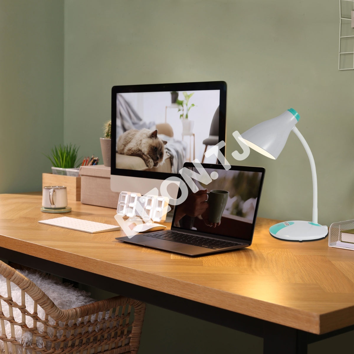 Лампа Gooseneck E27 Desk лампа синий 7 Вт 3000 К / 4000 К / 6000 К, 130-03758