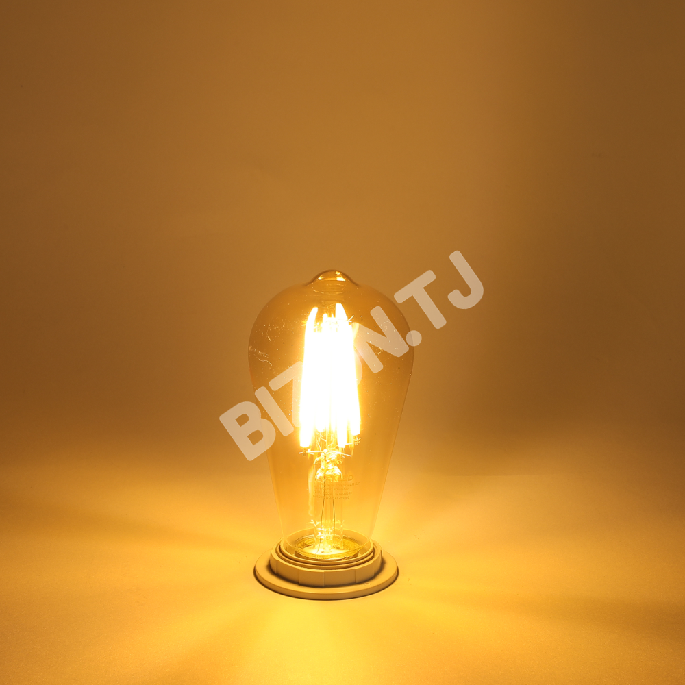 LampLEDST64 6, 5 Вт E27 CLEAR 806 лм 2700 К 85-265, 527-03408 2