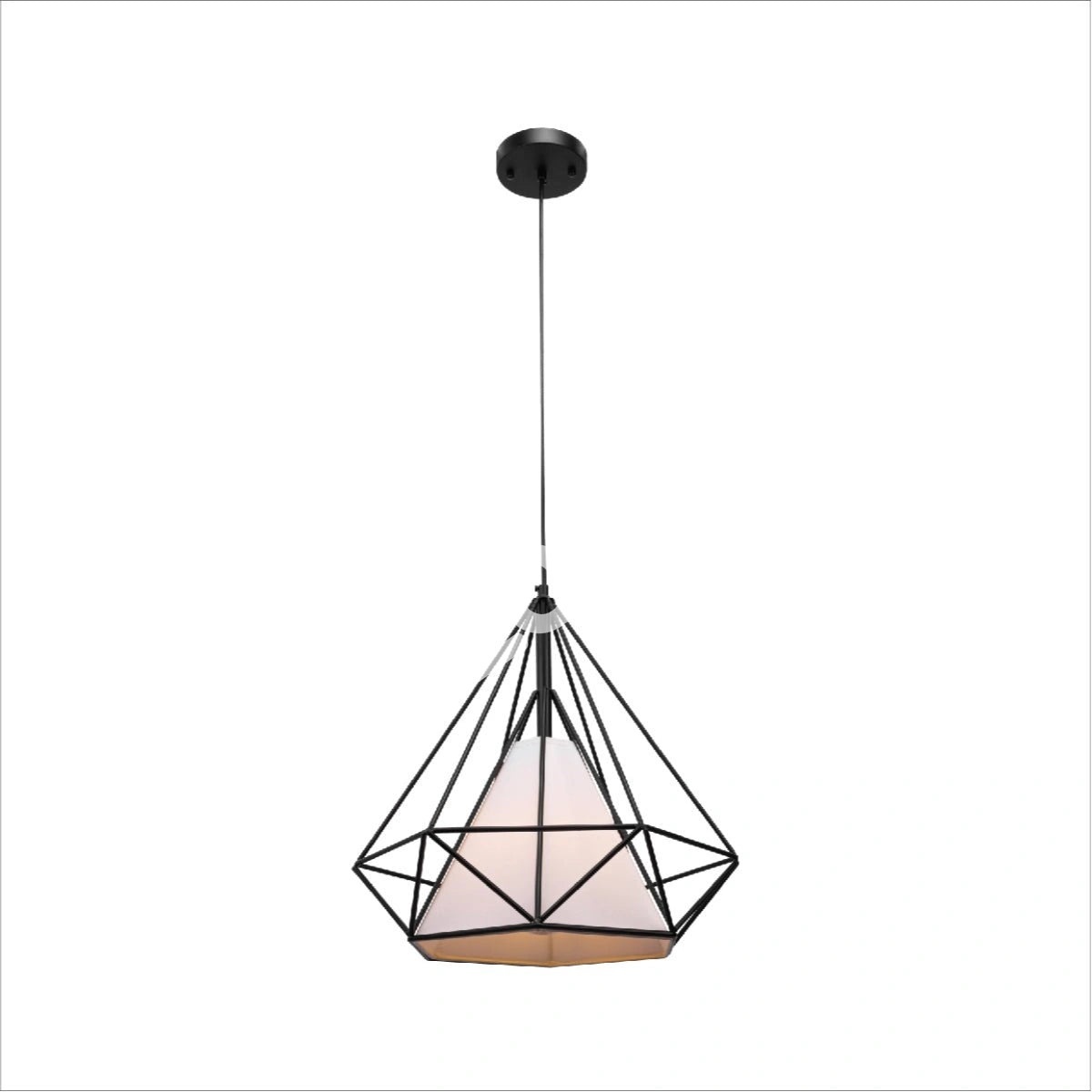 Светильник черный Wire опал Shade Caged Funnel подвесной потолочный светильник 162-1BK с E27, 150-17746