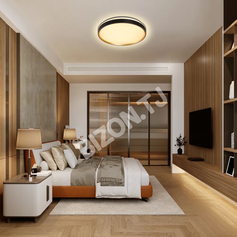 Светильник LED потолочный Светильник BG500 40Wx2 черный золотой D500 60, 165-16007 4