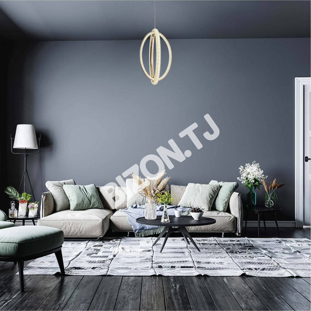 Люстра LED 40 Вт DIMM золотой 580×380×1000, 159-17960 2
