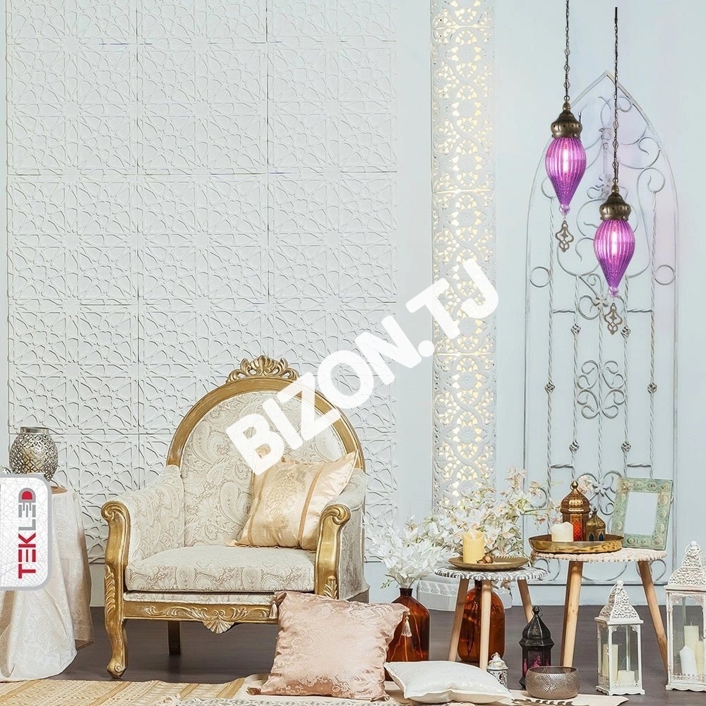Светильник Moroccan Style антик латунь and красный стекло подвесной потолочный светильник E27, 158-19558 25